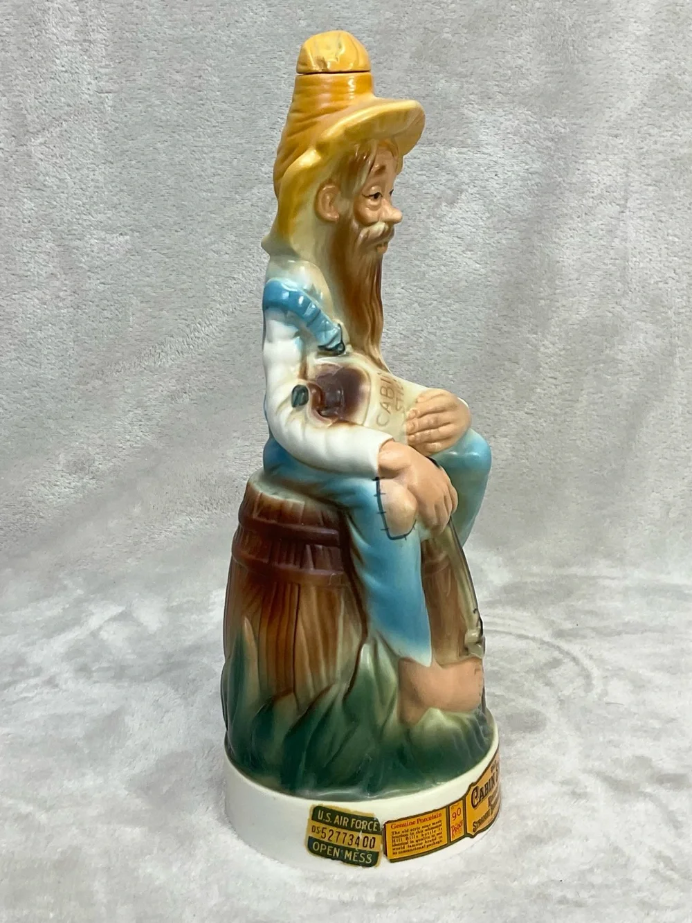 1969 Vtg Old Cabin Still Hillbilly Bourbon Whiskey Figural Decanter